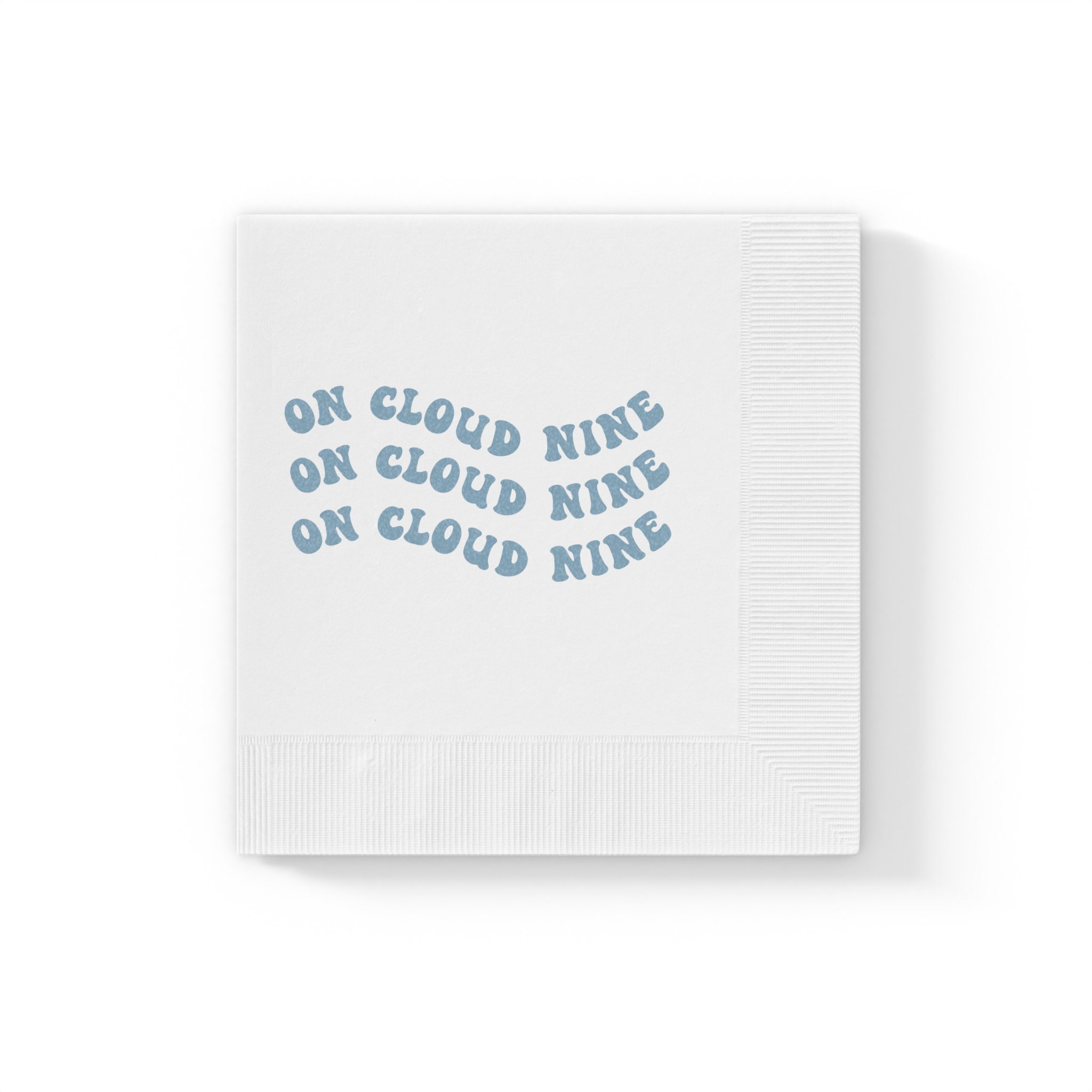 Shes On Cloud Nine Paper Napkins Cloud 9 Bachelorette Party Napkins Cloud Nine Baby Shower Decorations Cloud 9 Party Cocktail