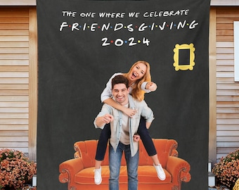 Friendsgiving Decor, Friends Thanksgiving, Friendsgiving Backdrop, Friendsgiving Banner, Friendsgiving Gift, Thanksgiving Dinner Backdrop