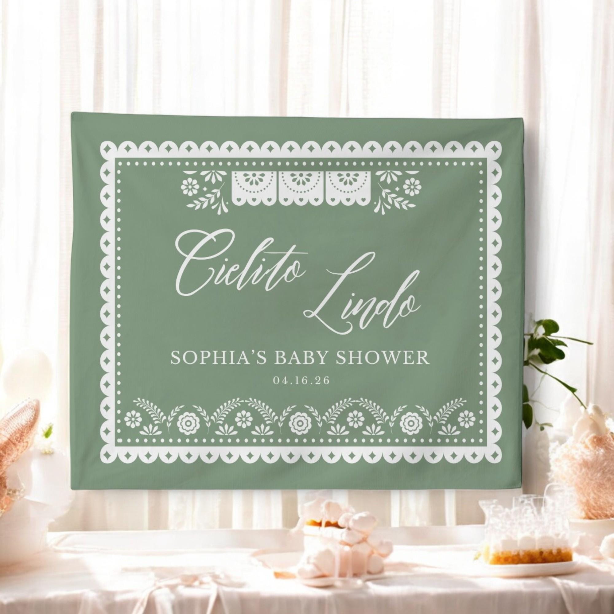 Cielito Lindo Baby Shower Backdrop Sign, Personalized Backdrop, Papel  Picado Girl Baby Shower, Mexican Theme, Talavera Baby Shower Banner - Etsy, image size:2000x2000