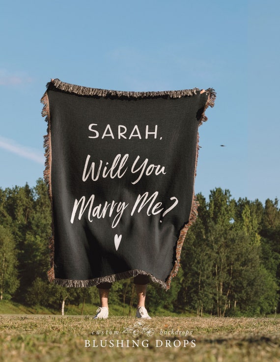 Proposal Ideas, Proposal Decorations, Will You Marry Me Blanket