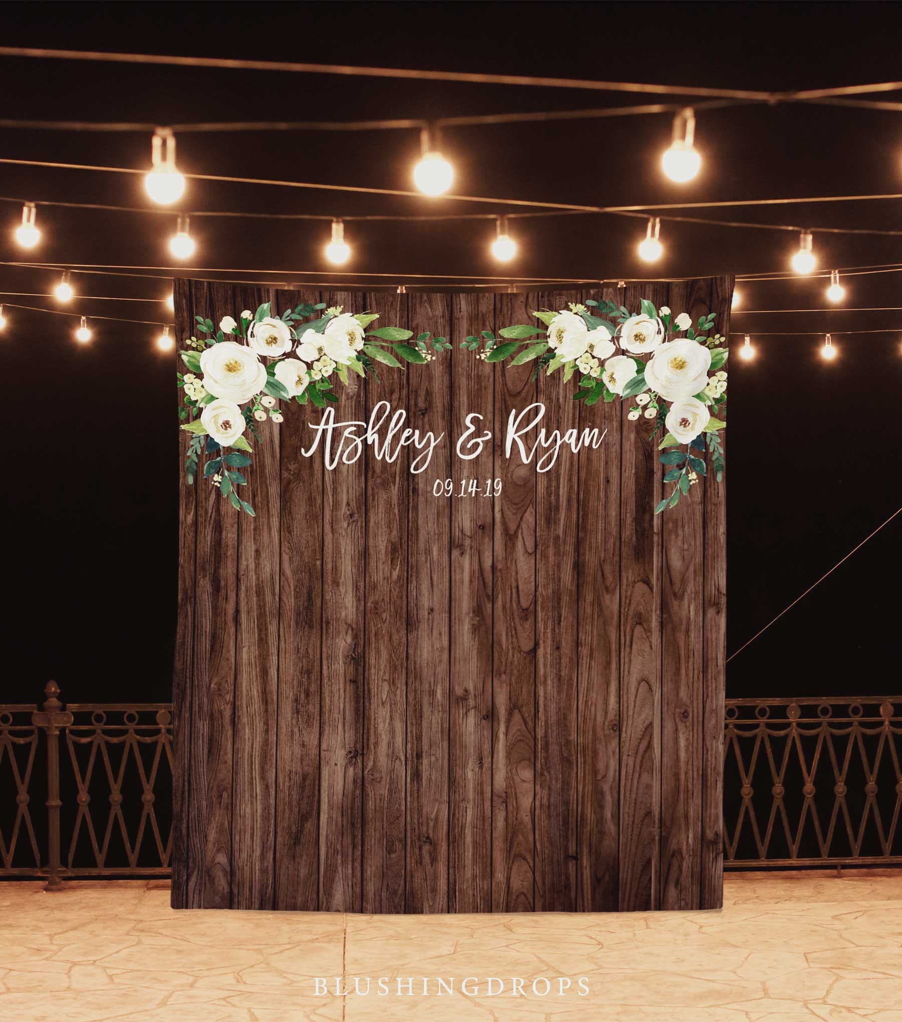 Wedding Photo Backdrop Rustic Wedding Decorations on A Etsy