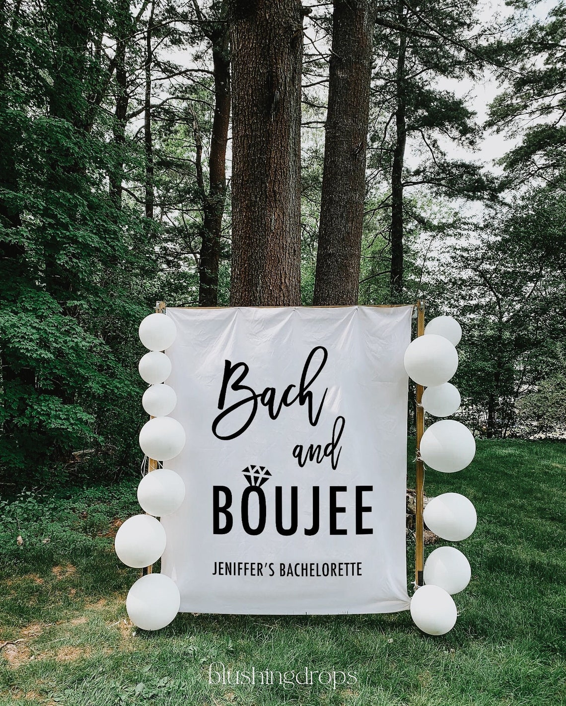 Bach and Boujee Bachelorette Banner, Bachelorette Backdrop ...