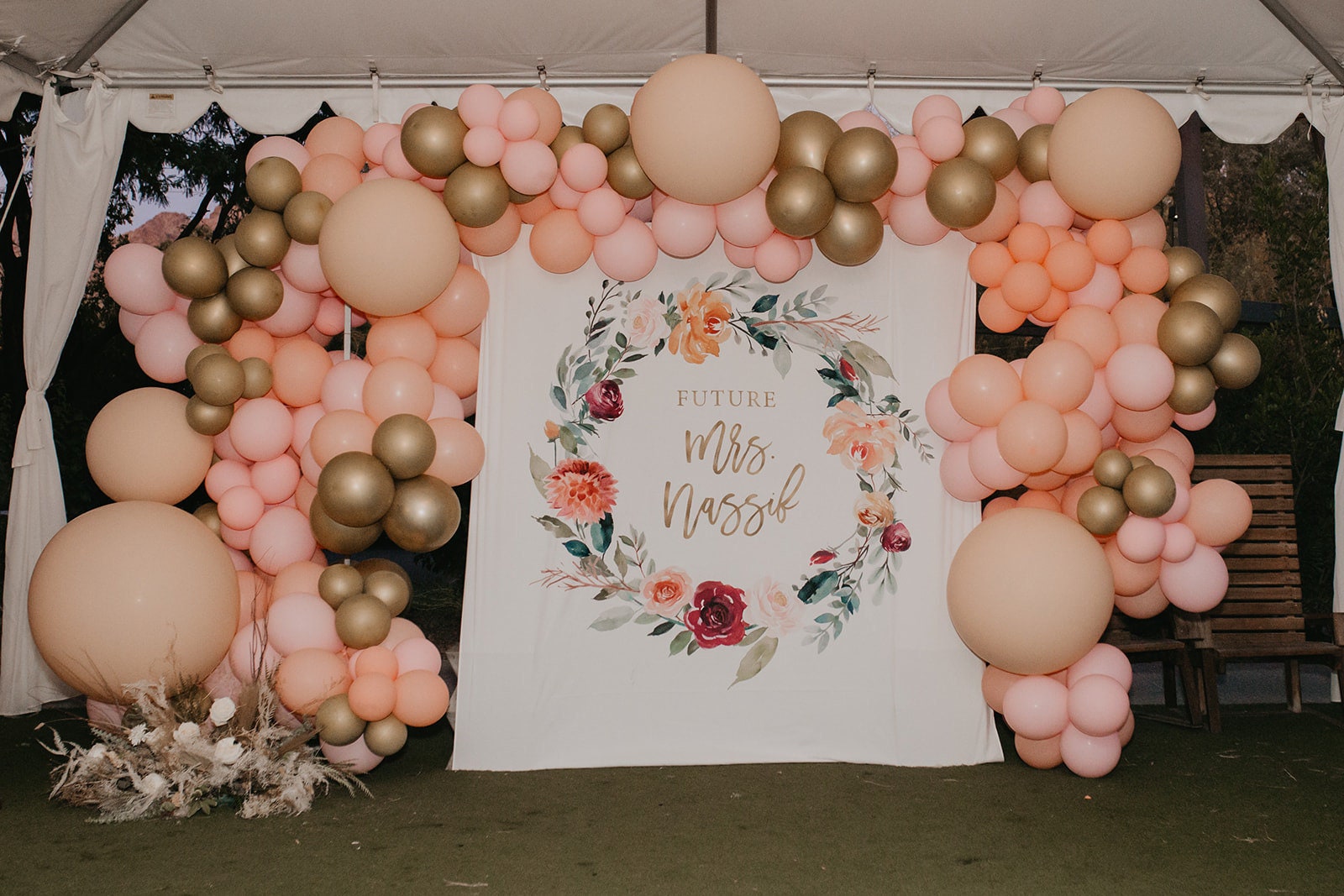 Bridal Shower Decorations Floral Bridal Shower Backdrop | Etsy