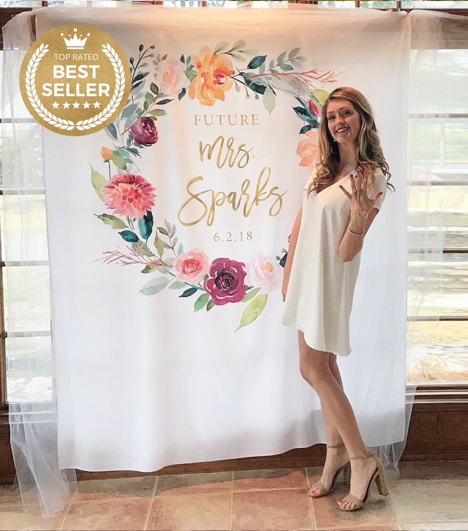 Aosto Photography Backdrop Wedding Backdrop Birthday Bridal Shower Party Decor Flowers Wall Photo Booth Background Props XT-7324 Aosto Photography Backdrop Wedding Backdrop Birthday Bridal Shower Party Decor Flowers Wall Photo Booth Background Props XT-7324