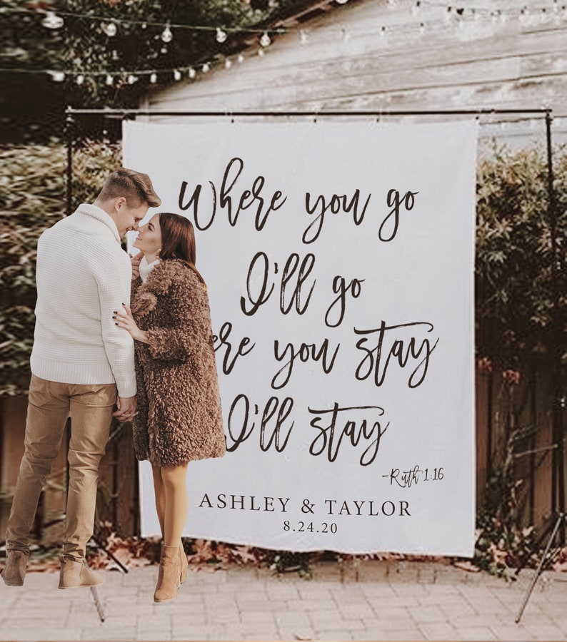 Wedding Backdrop For Reception Christian Wedding Decoration Etsy