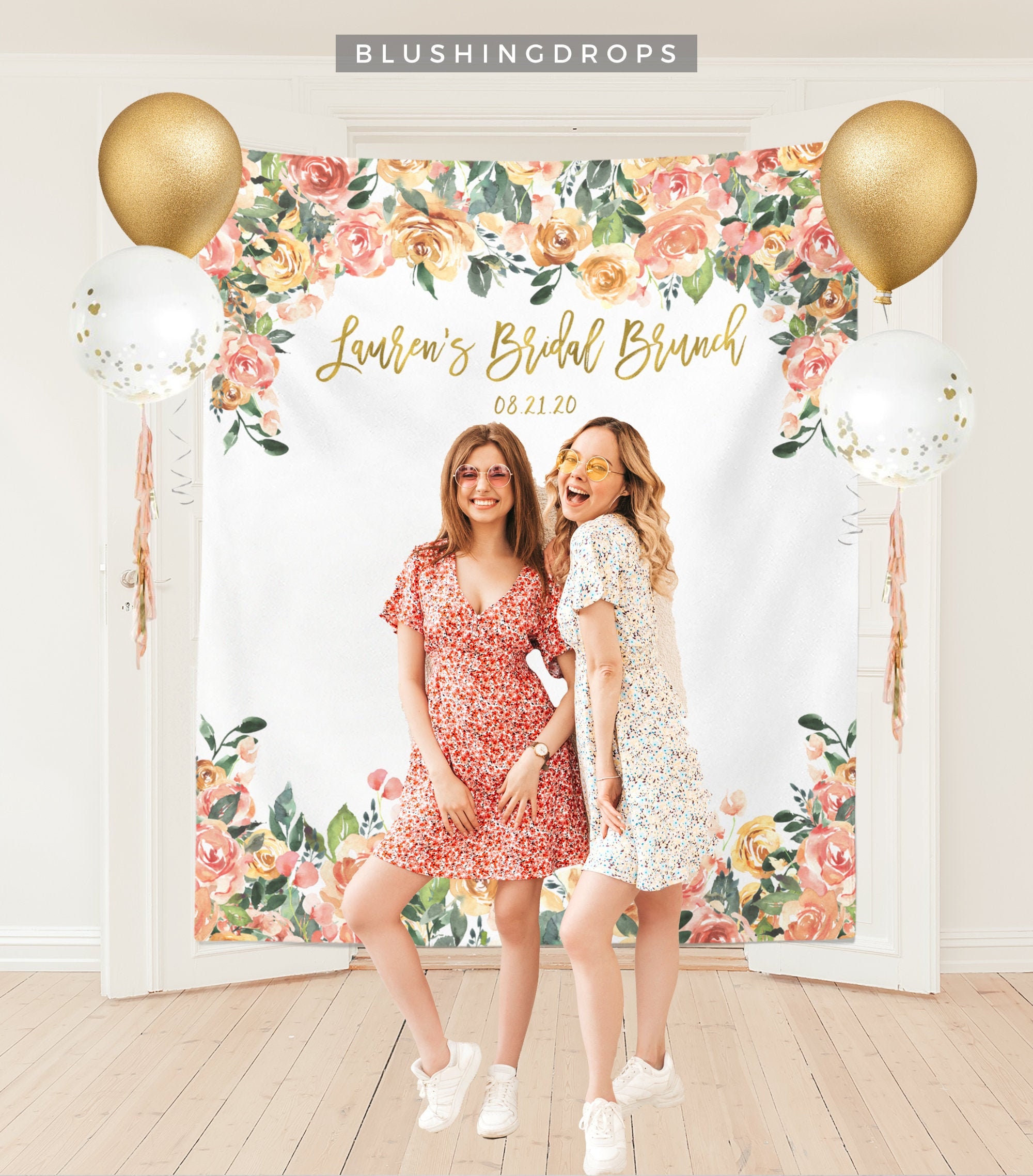 Bridal Brunch Decor Bridal Shower Backdrop Bridal Shower Etsy