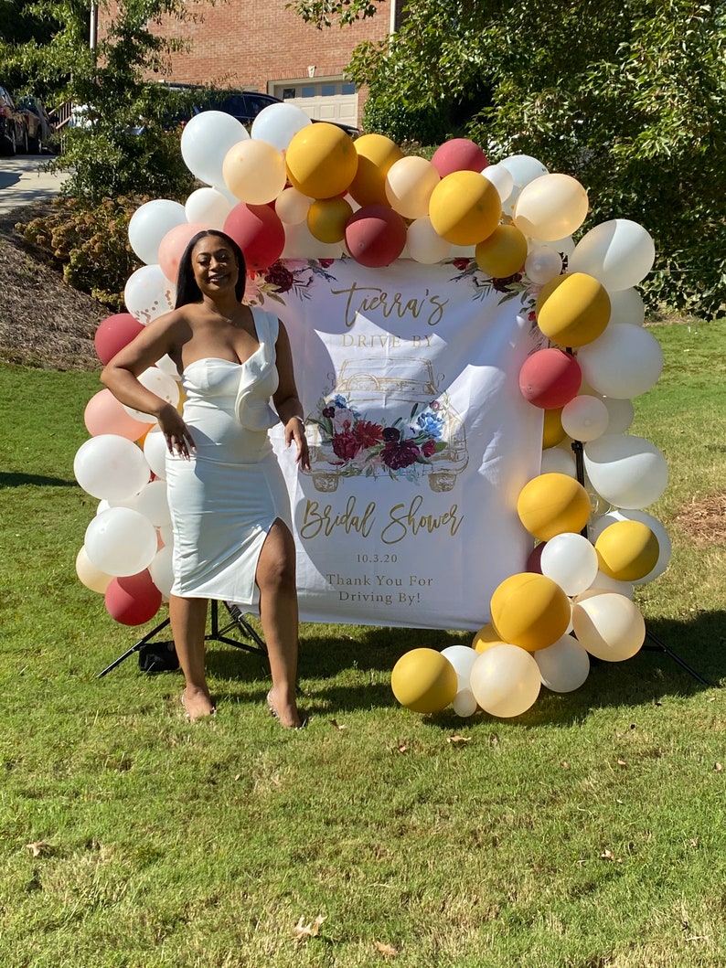 Drive by Bridal Shower Sign Bridal Shower Drive Through Etsy