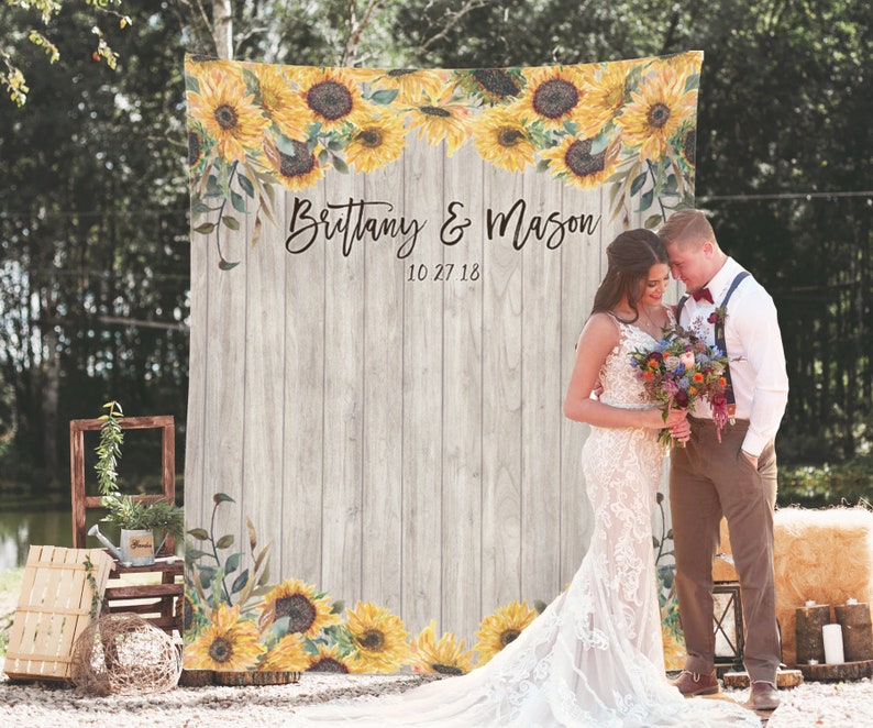 Sunflower Wedding Decoration Barn Wedding Decor Country image 1