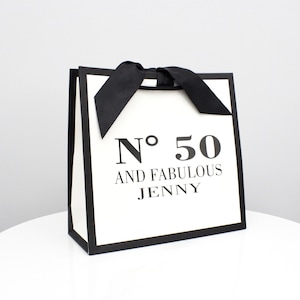 Personalised Birthday Gift Bag | Custom Name | 18th 21st 30th 40th 50th 60th 70th Present
