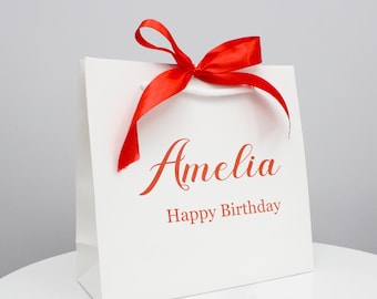 Personalised Birthday Gift Bag – Anniversary Keepsake paper bag
