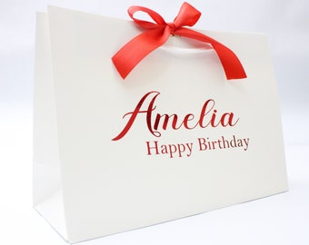 Personalised Birthday Gift Bag – Luxury Laminated Finish, UV Printed