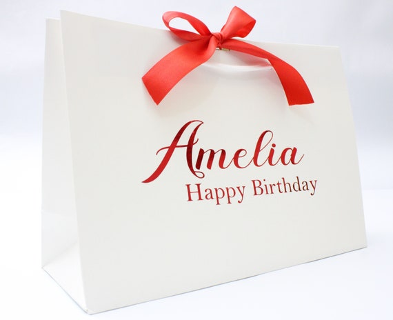 Birthday Gift Bag Personalised Gift Bag Birthday Gift Ideas Wedding Gifts Anniversary Gift Etsy