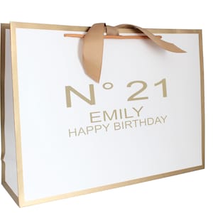Birthday Gift bag - Personalised Gift Bag - Luxury Gift Bag - Birthday gift idea - 21st Birthday  - 30th Birthday - Any Age