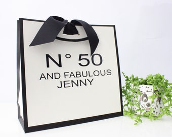 Birthday Gift bag - Personalised Gift Bag - Anniversary Gifts - Gifts for her - Gift for him - 50th Birthday - 40th Birthday - Any Age