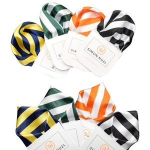 Pocket Square Gift Set, Wedding Gifts For Him, Groomsmen Gifts, Pre-Folded pocket square, Mens pocket square,