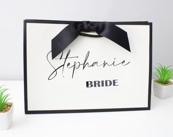 Personalised Wedding Gift Bag – Luxury Bridal Party Present Wrapping