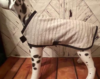 Dog drying coat, pet bathrobe, dog robe, robe towel for dogs, dog gift, dog bathrobe, dog towel, dog bath supplies--SILVER