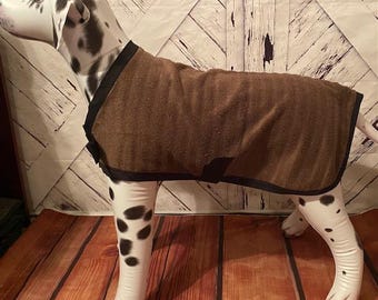 Dog drying coat, pet bathrobe, dog robe, robe towel for dogs, dog gift, dog bathrobe, dog towel, dog bath supplies--BROWN