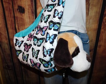 Dog sling for small dogs, Pet sling carrier, pet sling, pet sling bag, adjustable across the body hands free pet sling, bag for small dog