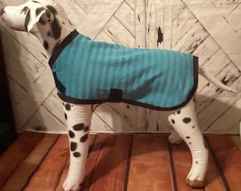 Dog drying coat, pet bathrobe, dog robe, robe towel for dogs, dog gift, dog bathrobe, dog towel, dog bath supplies--TEAL COLOR