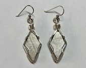 Gibeon Meteorite Earrings- Sterling Silver