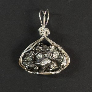 Campo del Cielo Meteorite Pendant -- Sterling Silver