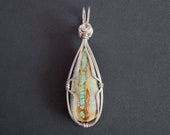 Royston Ribbon Turquoise Pendant -- Sterling Silver