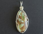 Cerrillos, New Mexico Turquoise Pendant, Sterling Silver