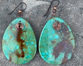 Kingman Turquoise Earrings - Copper