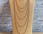 Adjustable Copper Chain with Soldered Links