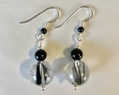 Tourmalinated Quartz Earrings