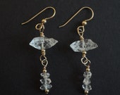 Herkimer "Diamond" Quartz Earrings - 14K Gold-Filled