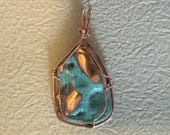 Splash Copper Pendant set in Copper
