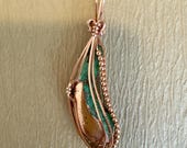 Splash Copper Pendant set in Copper