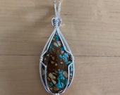 Royston Boulder Turquoise Pendant - Sterling Silver