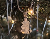 Herkimer "Diamond" Christmas Tree Pendant - Sterling Silver