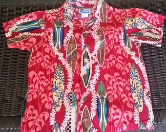 Boys Size 6 Aloha Shirt, Aloha Wear, Hawaiian Shirts, Kids Aloha Wear, Aloha Shirts, Vintage Aloha Shirts