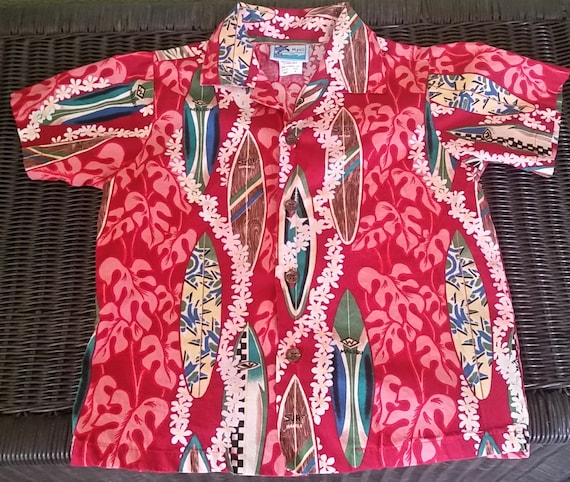 Boys Size 6 Aloha Shirt, Aloha Wear, Hawaiian Shirts, Kids Aloha Wear, Aloha Shirts, Vintage Aloha Shirts