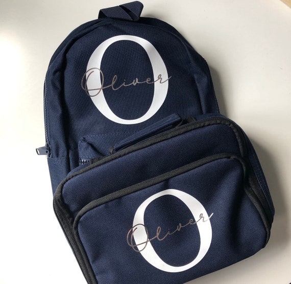 personalised backpack and lunchbox