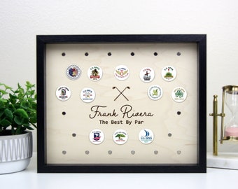 Custom Golf Ball Marker Display | Personalized Display for Golfers | Ball Marker Collection | Display Case