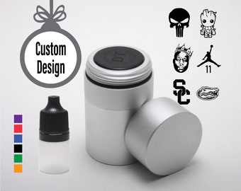 Free Ink - Custom Design Golf Ball Stamp, Large Silver Aluminum Body, Custom Ball Marker, Personalized golf ball stamp