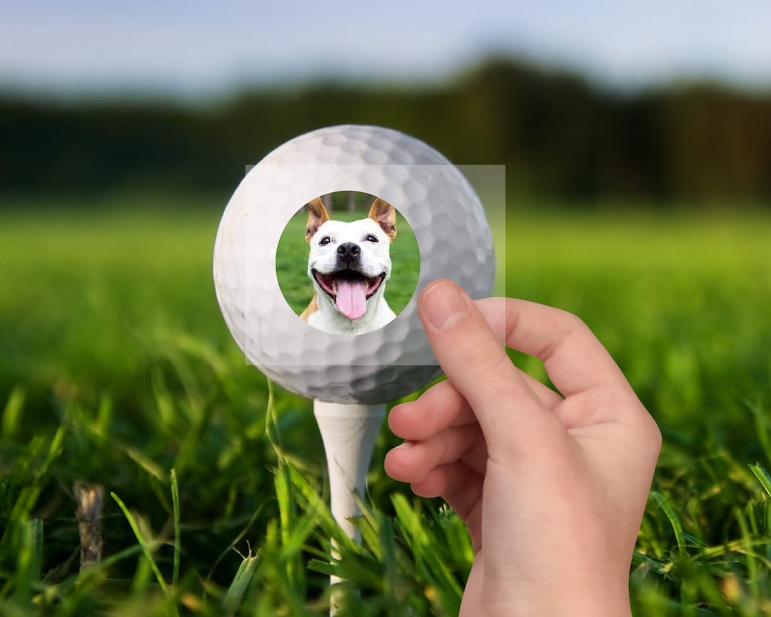 Photo Golf Ball Sticker Custom UV DTF Sticker Permanent, Waterproof