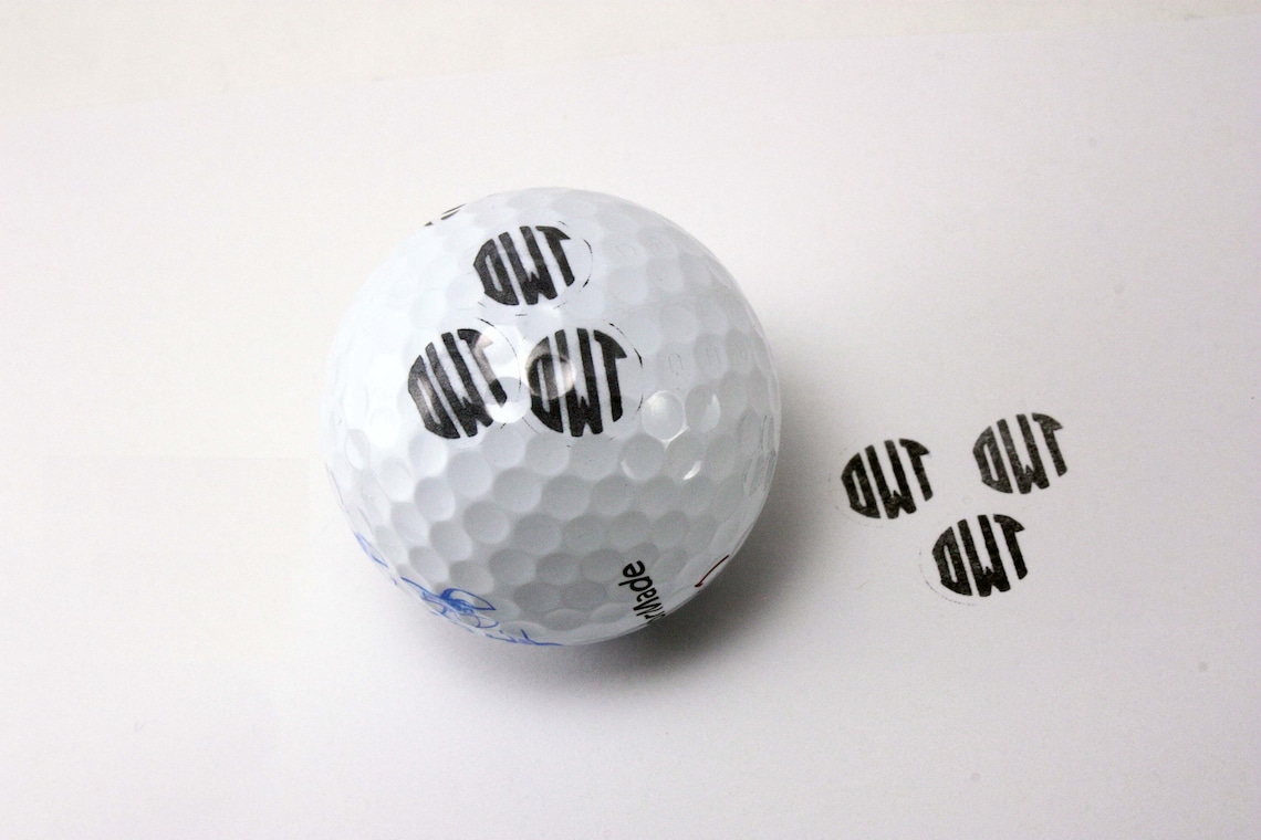Monogram Silver Golf Ball Stamp Custom Ball Marker Gift for Etsy