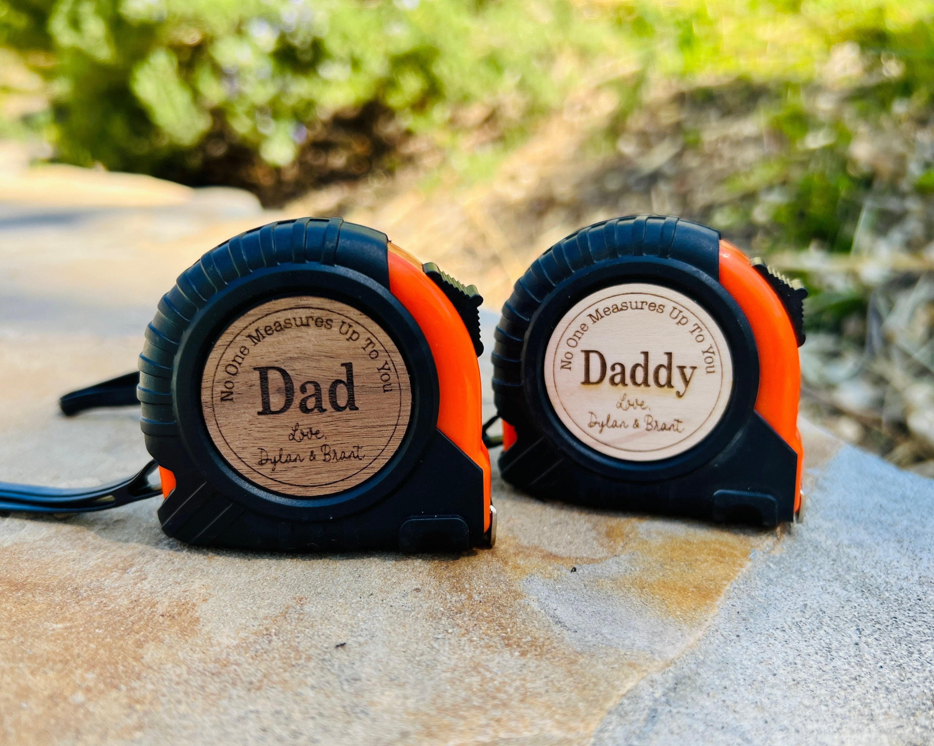 Personalized Tape Measure - Dad Raised Fist Hand Tape Measure