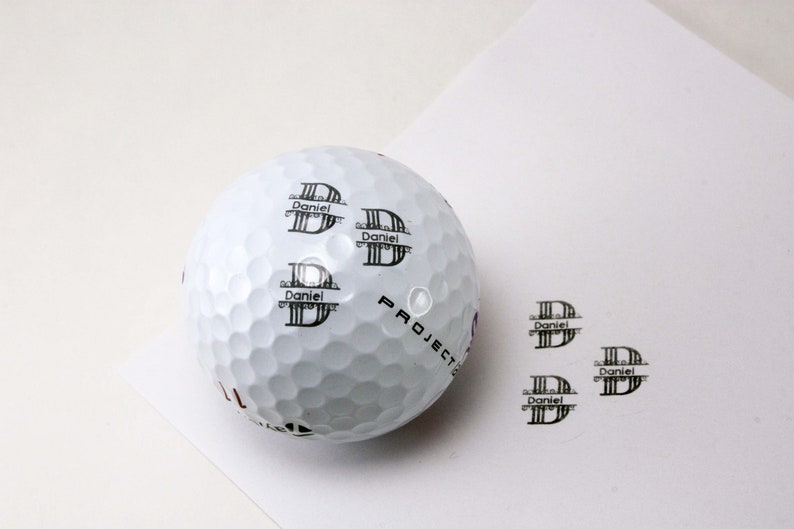 Monogram Silver Golf Ball Stamp Custom Ball Marker Gift for Etsy
