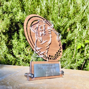 Custom Trophy for Golf Tournament and Event | Golf Award, Winner, Champion | Hole in one, Eagle, Albatross