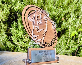 Custom Trophy for Golf Tournament and Event | Golf Award, Winner, Champion | Hole in one, Eagle, Albatross