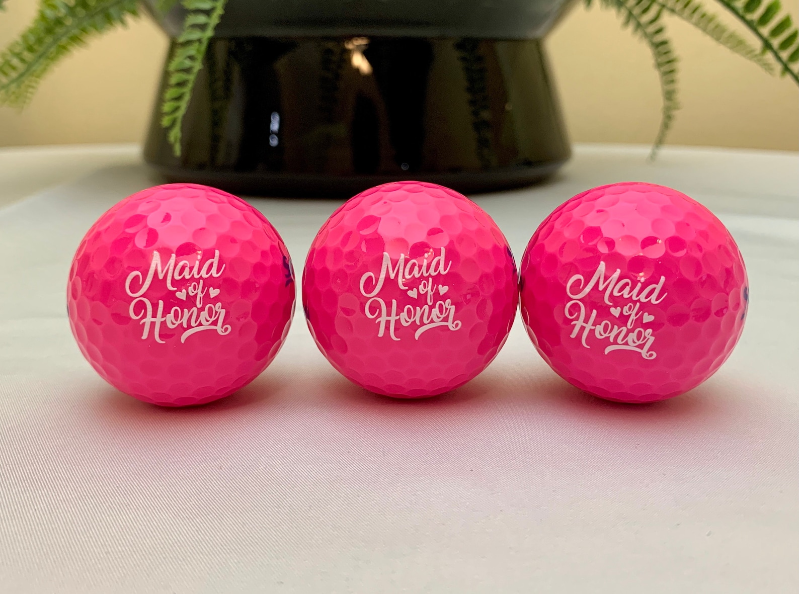 Set of 3 Custom Pink Golf Balls Gift for Golfers Women Etsy