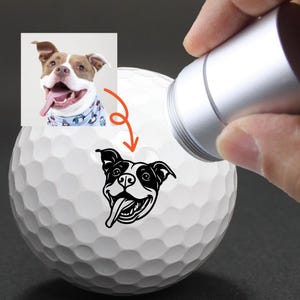 Pet Golf Ball Stamp, Photo Golf Stamp, Custom Ball Marker, Personalized golf ball stamp, Pet Face Stamp, Baby face stamp