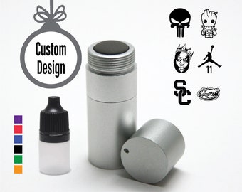 Free Ink - Custom Design Golf Ball Stamp, Silver Aluminum Body, Custom Ball Marker, Personalized golf ball stamp